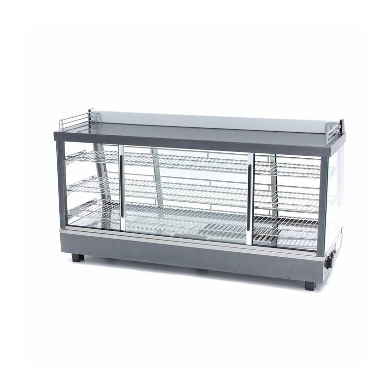 Warmhoudvitrine - 186 L - 121,5 cm - 3 etag&egrave;res - Maxima - 09400795