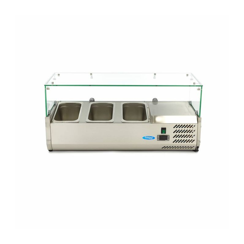 Saladette te plaatsen - 95 cm - geschikt voor 3 x 1/3 GN - Maxima - 09400317