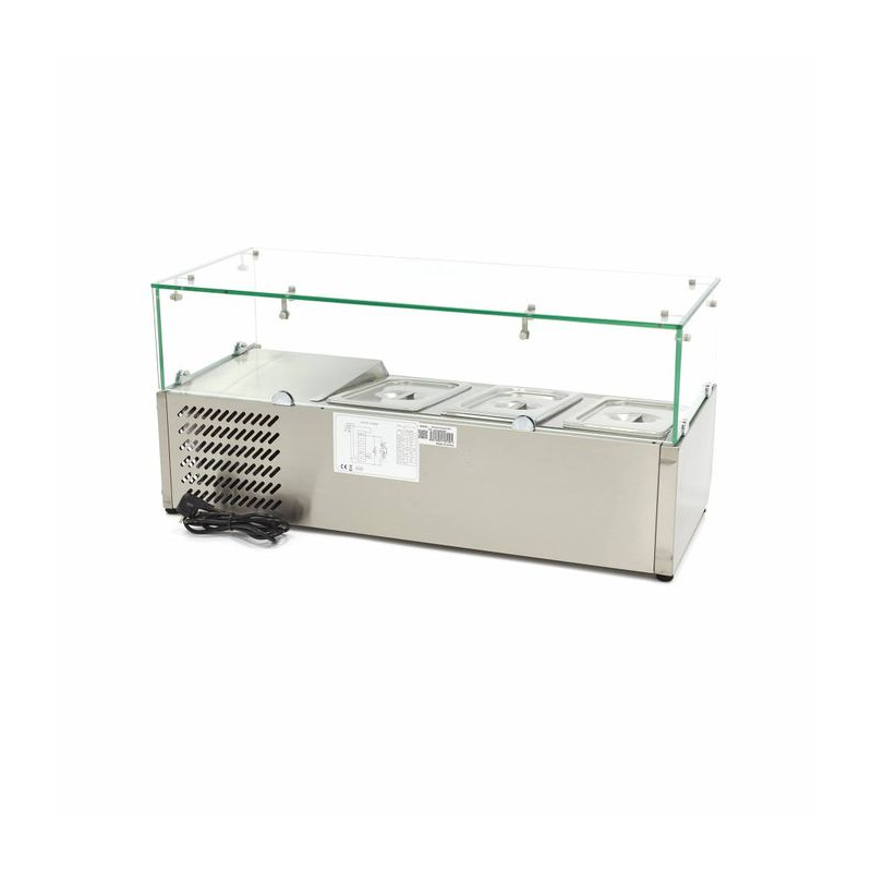 Saladette te plaatsen - 95 cm - geschikt voor 3 x 1/3 GN - Maxima - 09400317