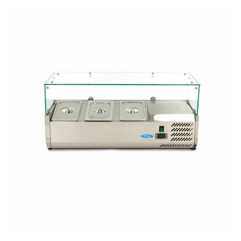 Saladette te plaatsen - 95 cm - geschikt voor 3 x 1/3 GN - Maxima - 09400317