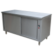 Tafels op verwarmde kast, schuifdeuren - TE127/B - Diamant