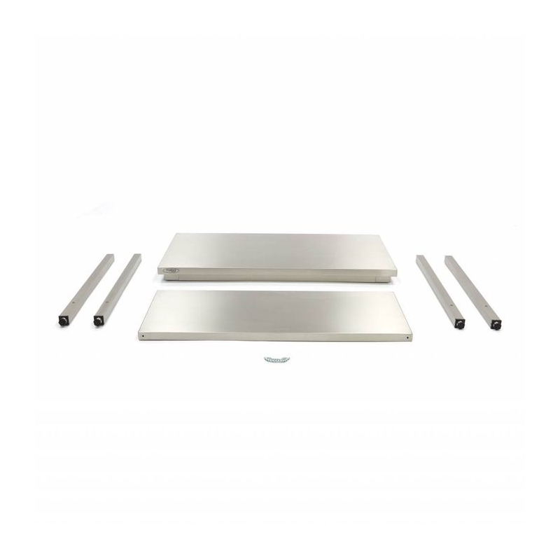 Roestvrij stalen werktafel - 80 x 70 cm - verstelbare hoogte - Maxima - 09364003