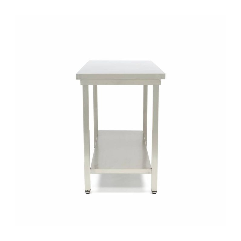 Table en acier inoxydable - 200 x 70 cm - hauteur r&eacute;glable - Maxima - 09364021