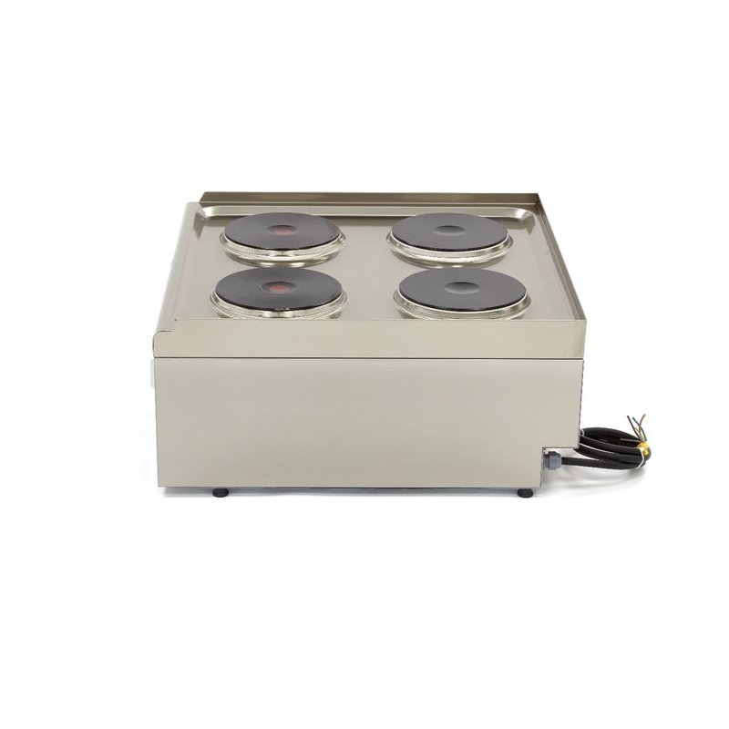 Kooktoestel commerci&euml;le kwaliteit - 4 branders - dubbele eenheid - diepte 60 cm - 400V - Maxima - 09391530
