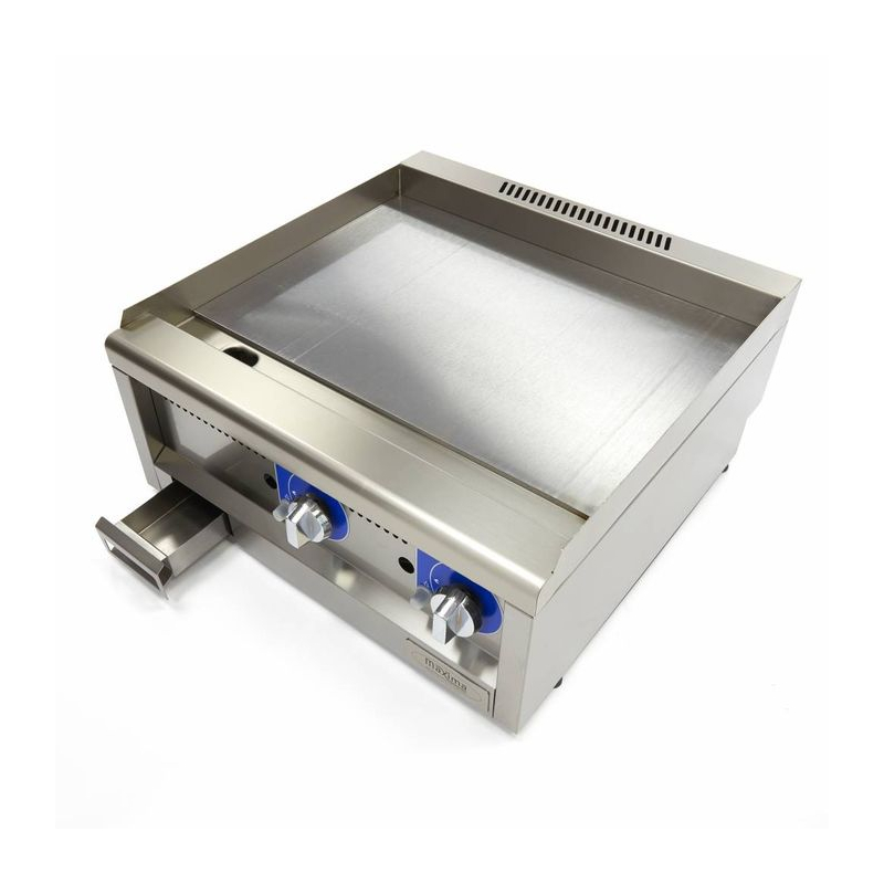 Commerci&euml;le grill - glad - dubbele unit - diepte 60 cm - gas - Maxima - 09391600