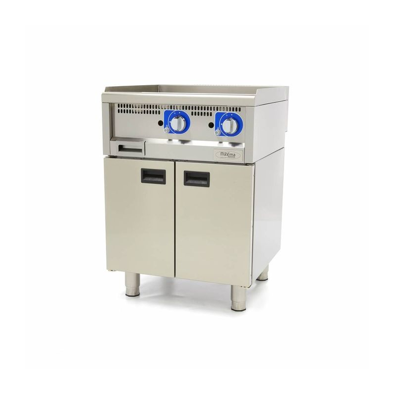 Commerci&euml;le grill - glad - dubbele unit - diepte 60 cm - gas - Maxima - 09391600