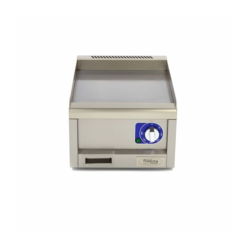 Grill van commerci&euml;le kwaliteit - glad - enkele eenheid - diepte 60 cm - elektrisch - Maxima - 09391610