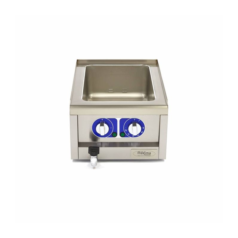 Bain Marie - enkelvoudige eenheid - 60 cm - met afvoetkraan - elektrisch - Maxima - 09391680