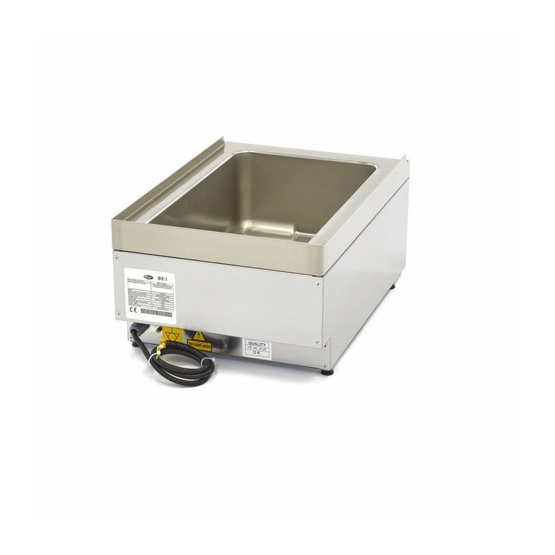 Bain Marie - enkelvoudige eenheid - 60 cm - met afvoetkraan - elektrisch - Maxima - 09391680
