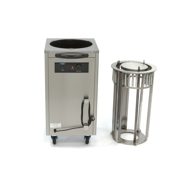 Bordenwarmer - 40 borden - tot &Oslash;30 cm - op wielen - Maxima - 09362000