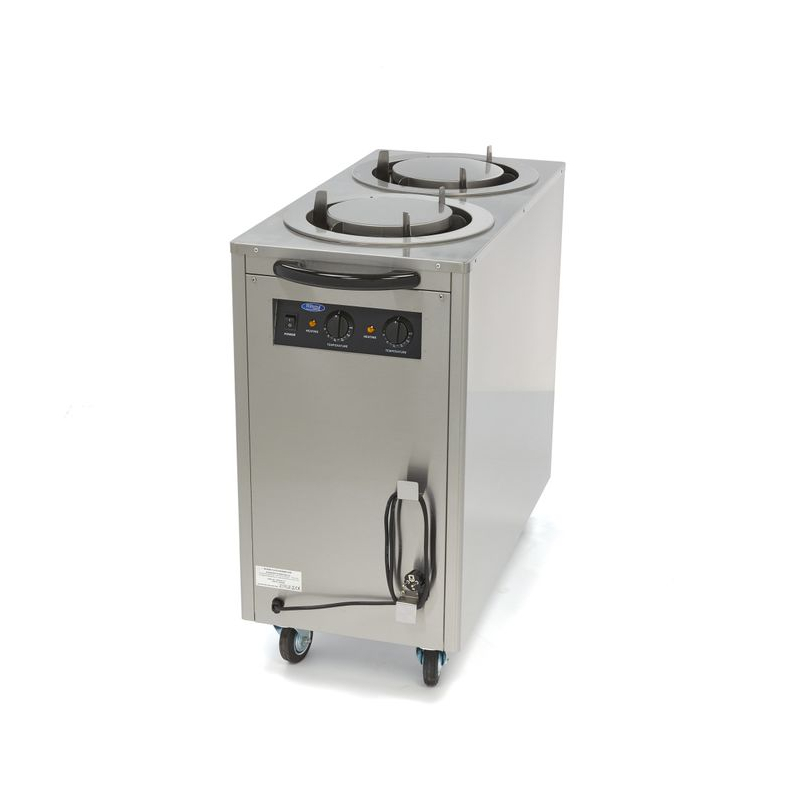 Bordenwarmhoudkast - 80 borden - tot &Oslash;30 cm - op wielen - Maxima - 09362005