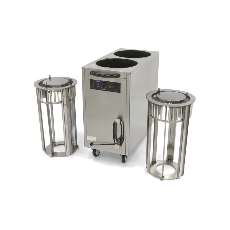 Bordenwarmhoudkast - 80 borden - tot &Oslash;30 cm - op wielen - Maxima - 09362005