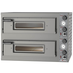 Eclectische oven 2x 4 pizza's diam.330mm, 2 kamers - WR-FD24-MT - Diamant