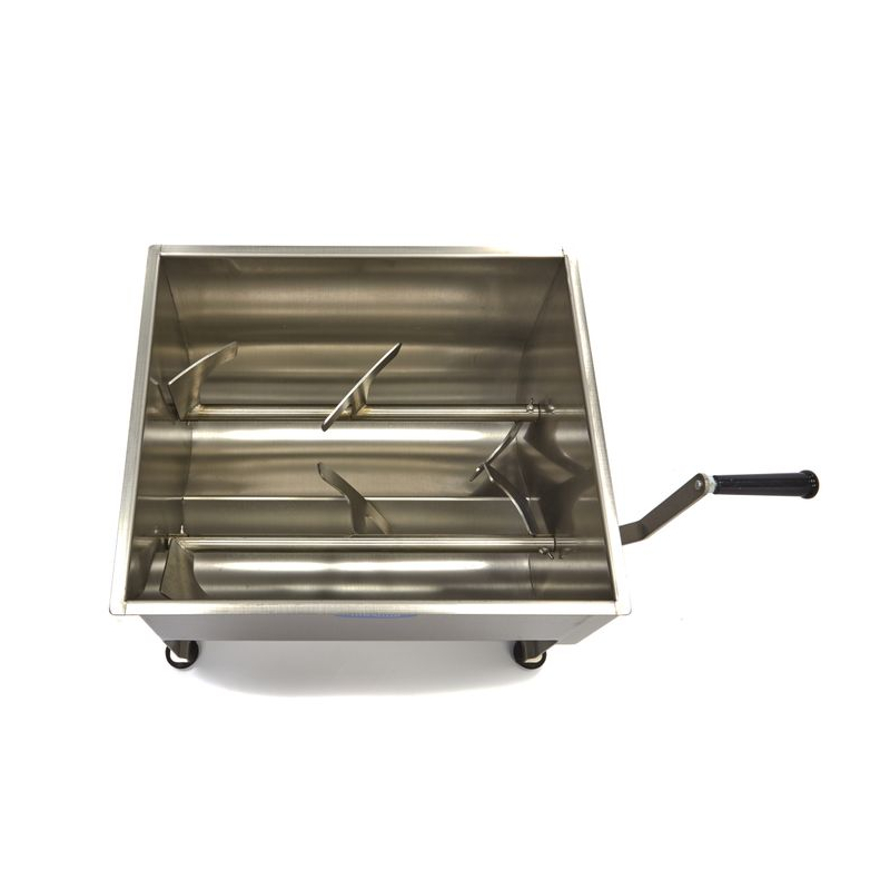 Vleesmixer - 40 L - 35 kg vlees - dubbele as - handmatig - Maxima - 09368001