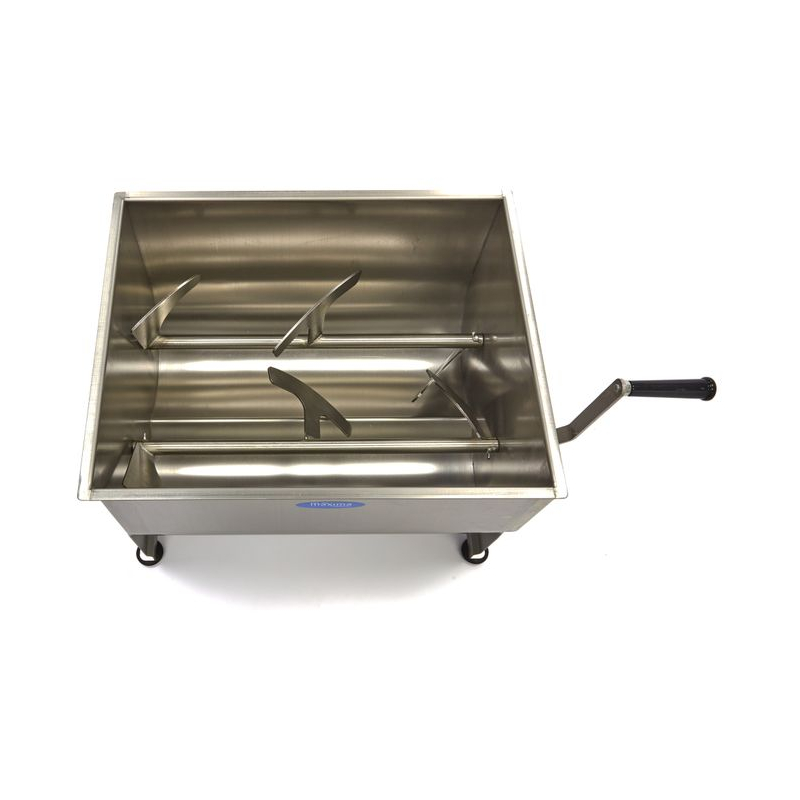 Vleesmixer - 50 L - 43 kg vlees - dubbele as - handmatig - Maxima - 09368002