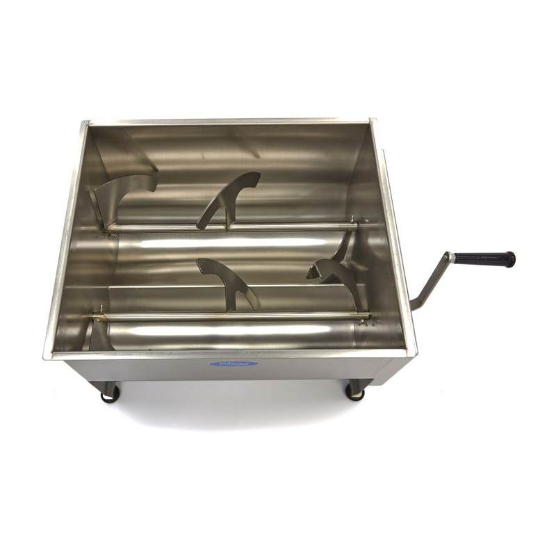 Vleesmixer - 60 L - 55 kg vlees - dubbele as - handmatig - Maxima - 09368003