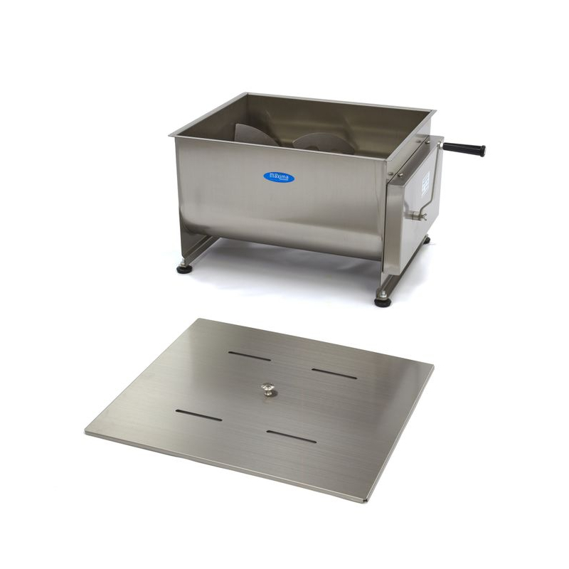 Vleesmixer - 60 L - 55 kg vlees - dubbele as - handmatig - Maxima - 09368003