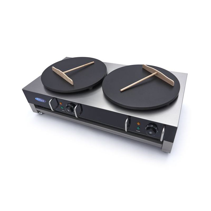 Cr&ecirc;pemaker - dubbele cr&ecirc;pes - 2 x 40 cm - incl. beslagverdeler - Maxima - 09374071