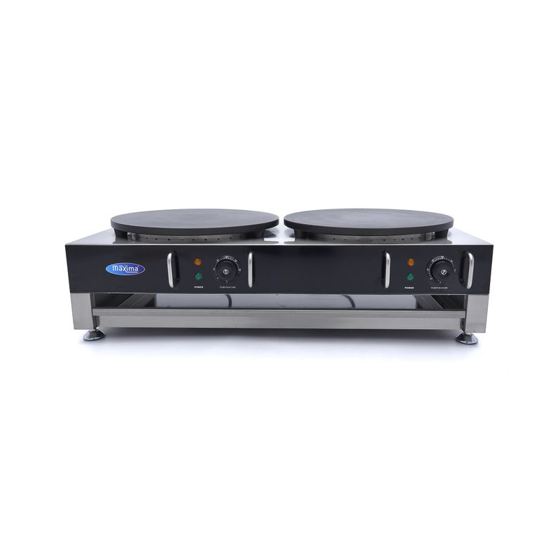 Cr&ecirc;pemaker - dubbele cr&ecirc;pes - 2 x 40 cm - incl. beslagverdeler - Maxima - 09374071