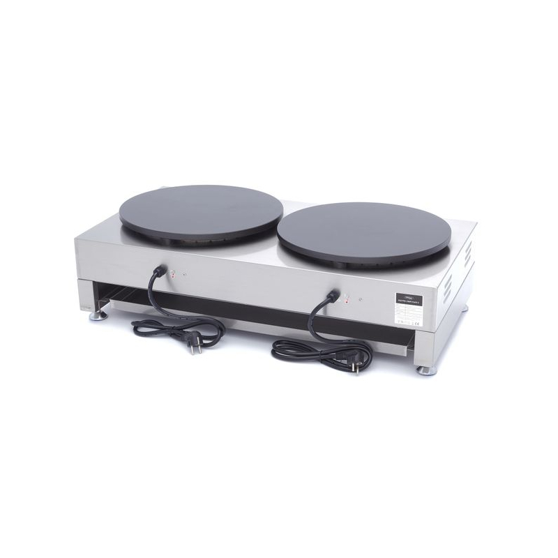 Cr&ecirc;pemaker - dubbele cr&ecirc;pes - 2 x 40 cm - incl. beslagverdeler - Maxima - 09374071