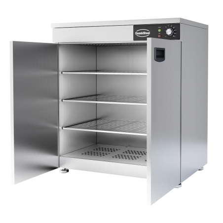 Dubbeldeurs warmhoudkast 90 - 120 platen open