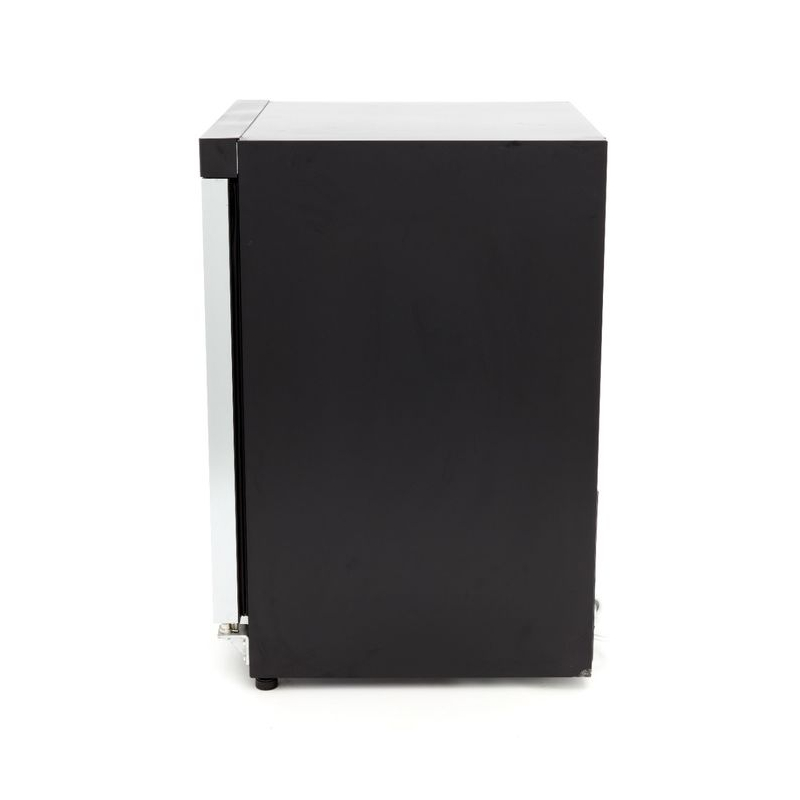 Koelkast - 200 L - zwart - met glazen deur - Maxima - 09405008