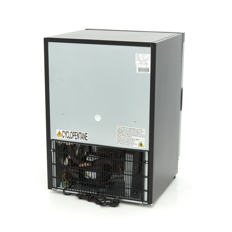 Vrieskast - 200 L - zwart - met glazen deur - Maxima - 09405009