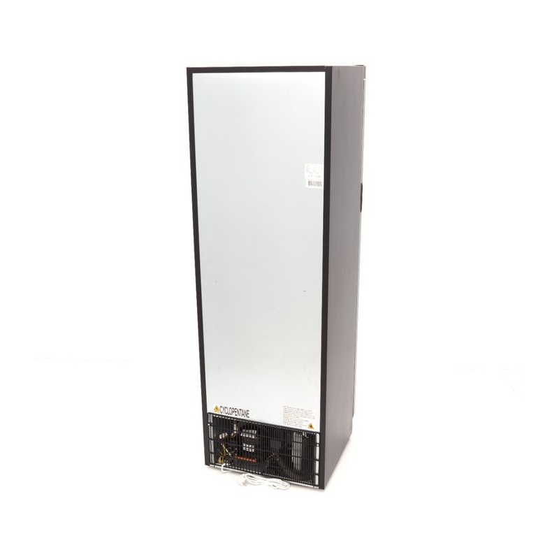 Koelkast - 400 L - zwart - met glazen deur - Maxima - 09405020