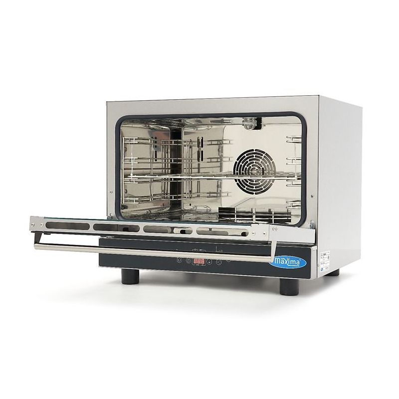 Combisteamer - past 4 gastronormbakken (1/1 GN / 60 x 40 cm) - digitaal display - 400V - Maxima - 08500203