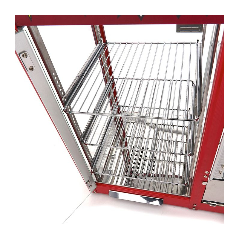 Machine &agrave; pop-corn - 150gr - avec vitrine chauffante - Maxima - 09506006