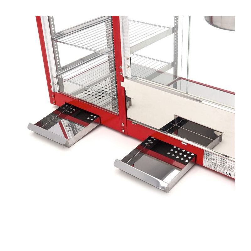 Machine &agrave; pop-corn - 150gr - avec vitrine chauffante - Maxima - 09506006