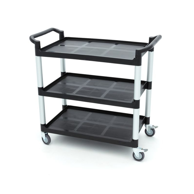 Chariot de service - 3 &eacute;tag&egrave;res en plastique - 103 x 50,5 cm - Maxima - 09507002