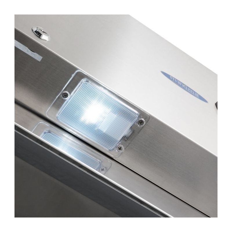 R&eacute;frig&eacute;rateur &agrave; poisson - 600 L - 7 conteneurs (60 x 40 cm) - sur roulettes - acier inoxydable - Maxima - 09400002