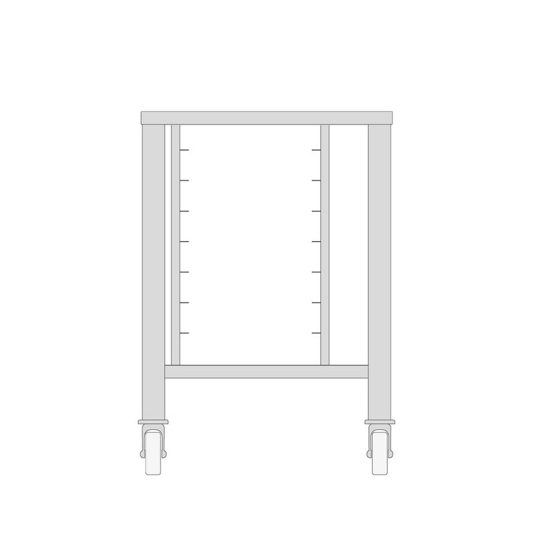 Trolley voor stoomoven 5X 2/3 GN - Maxima - 08562105