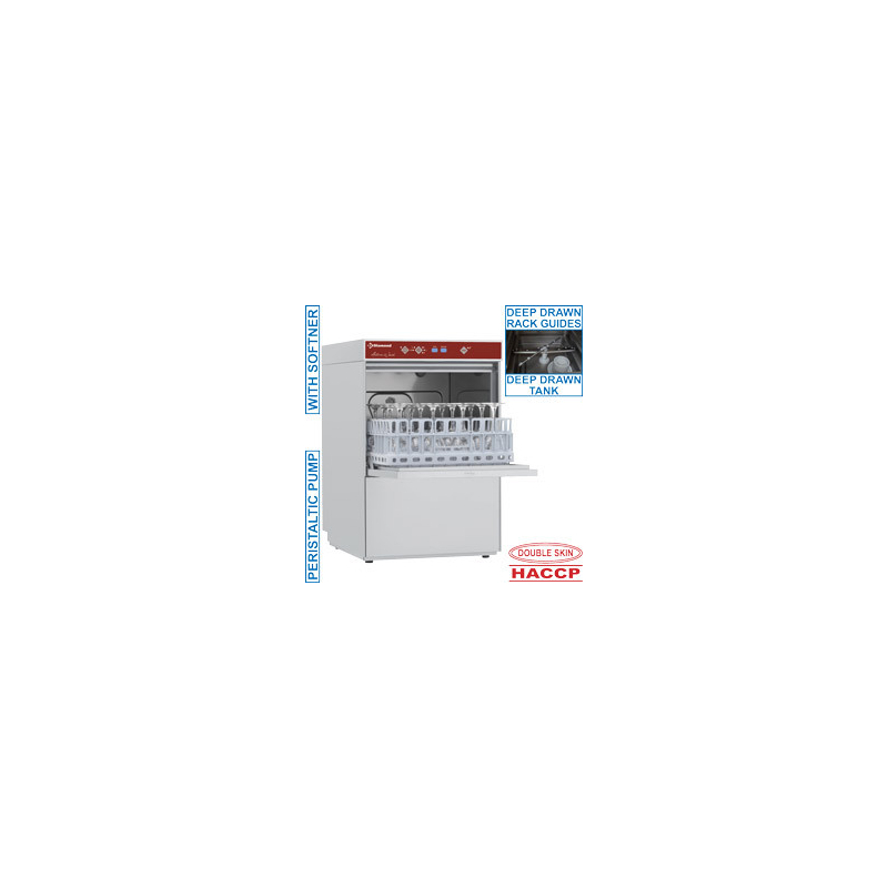Glazenwasser vierkante korf 400x400 mm waterontharder - D281/6-A - Diamant