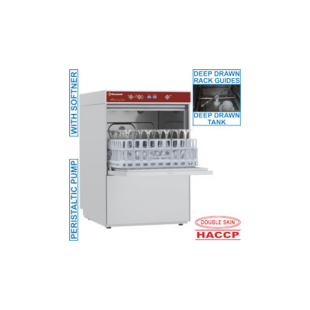 Glazenwasser vierkante korf 400x400 mm waterontharder - D281/6-A - Diamant