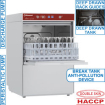 Lave-verres panier carr&eacute; 400 x 400 mm + dispositif anti-pollution de type AB (Break Tank) - Diamond - D281/6B