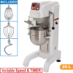 Mengkraan, hoge basis, 20 liter, variabele snelheid - HBM-20M/VV - Diamond