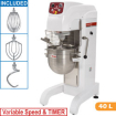 Menger, hoge basis, 40 LT, variabele snelheid - HBM-40T/VV - Diamond