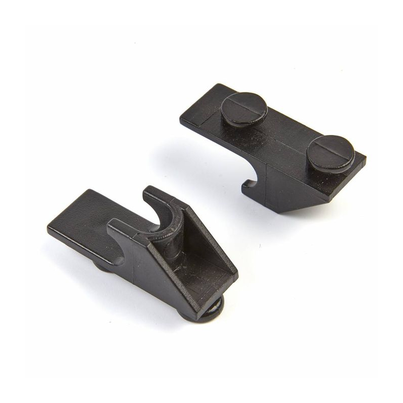 Vitrine 235L - Legplank + 2 clips zwart (NM) - Maxima - 09401319