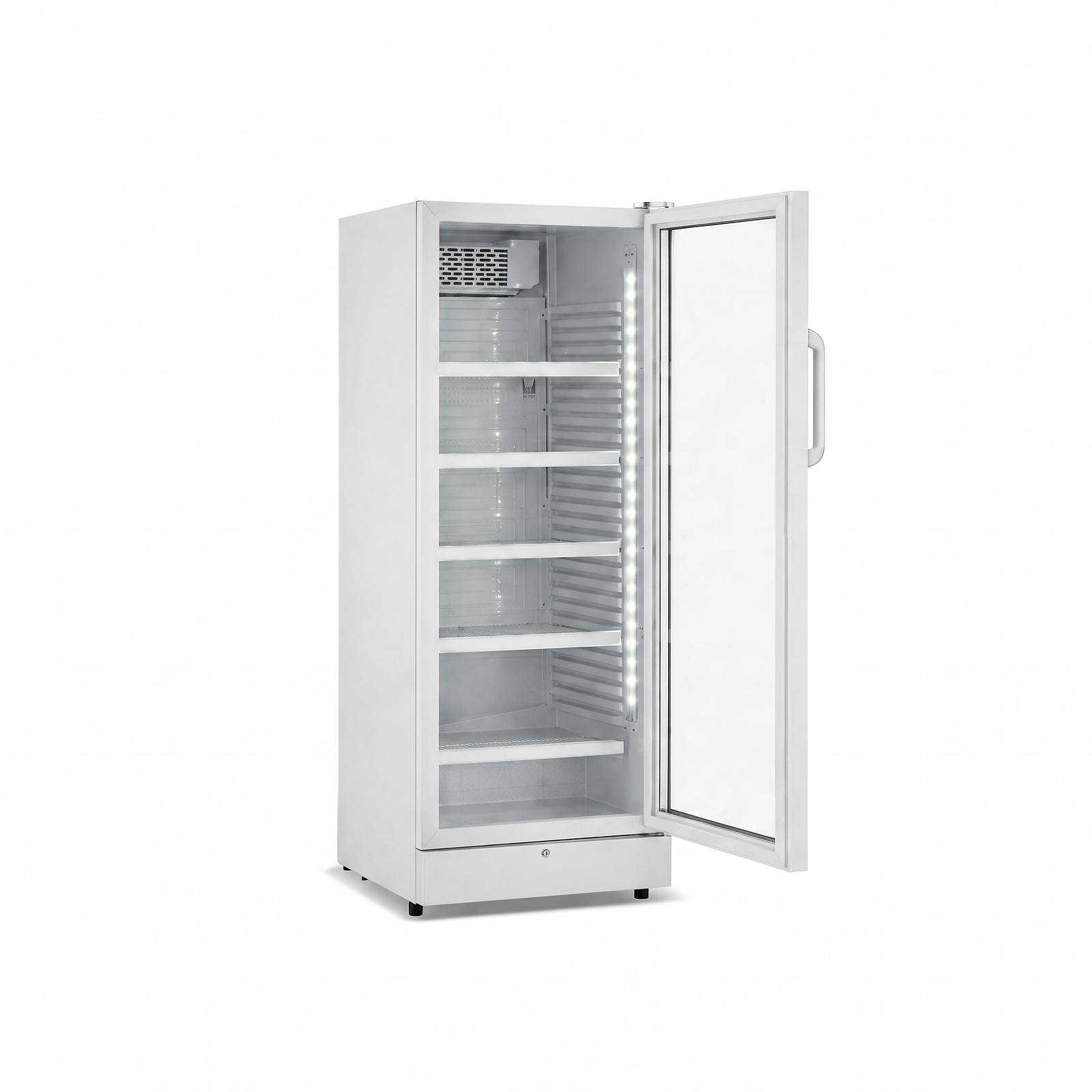 SC-380D W - porte ouverte et cinq grilles