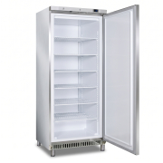 Armoire n&eacute;gative CHEF600-EU porte ouverte avec six grilles fixes GN 2/1