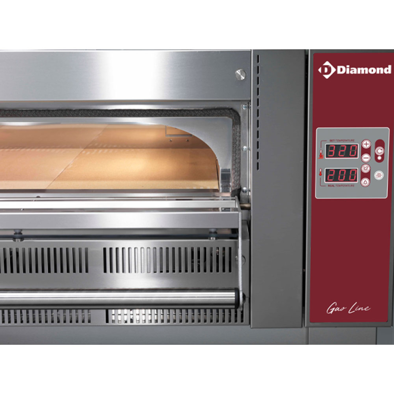 Gasoven, 6 pizzas &Oslash; 350 mm - Diamond - GL6/35-XLD