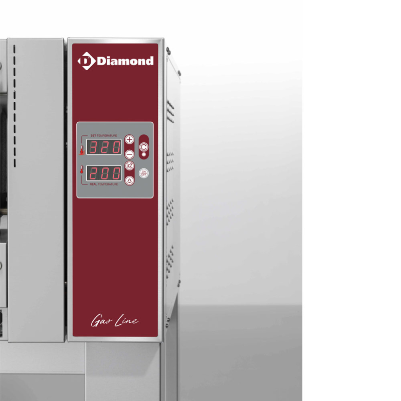 Gasoven, 6 pizzas &Oslash; 350 mm - Diamond - GL6/35-XLD