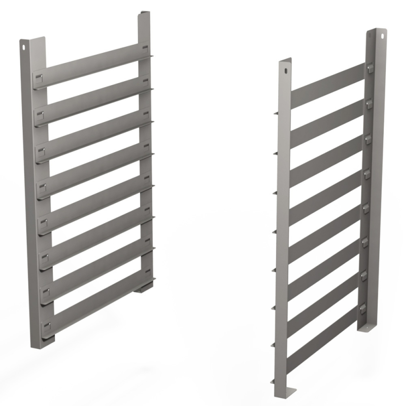 Structuren met plateaubladen 8 niveaus, voet 5x EN (GN) - Diamond - GMGP-52/S