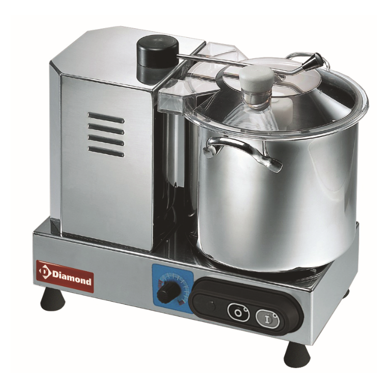 RVS snijmachine, 9 liter, frequentieregelaar - CSP2/9V - Diamant