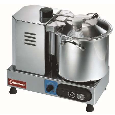 RVS snijmachine, 9 liter, frequentieregelaar - CSP2/9V - Diamant