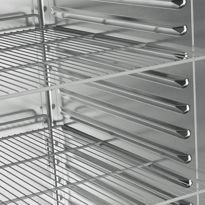 Diepvriezer 700 L met glazen deur GN 2/1 op wielen - Diamond - IE70/R9G