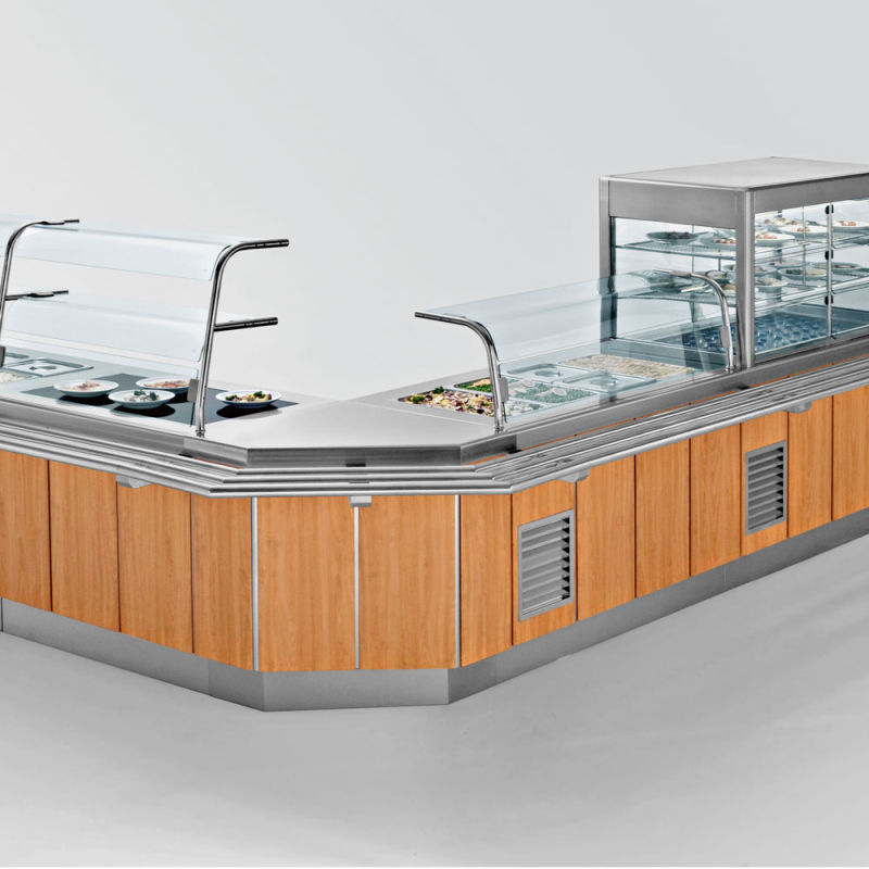 Keramische glasplaat op kast 3x GN 1/1 - Diamond - S80/VC12