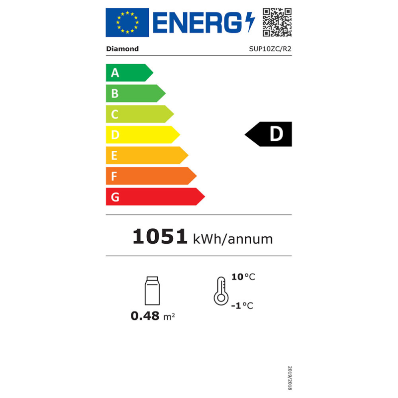 Gekoelde vitrinetoonbanken - gebogen glas - Diamond - SUP10-ZC/R2